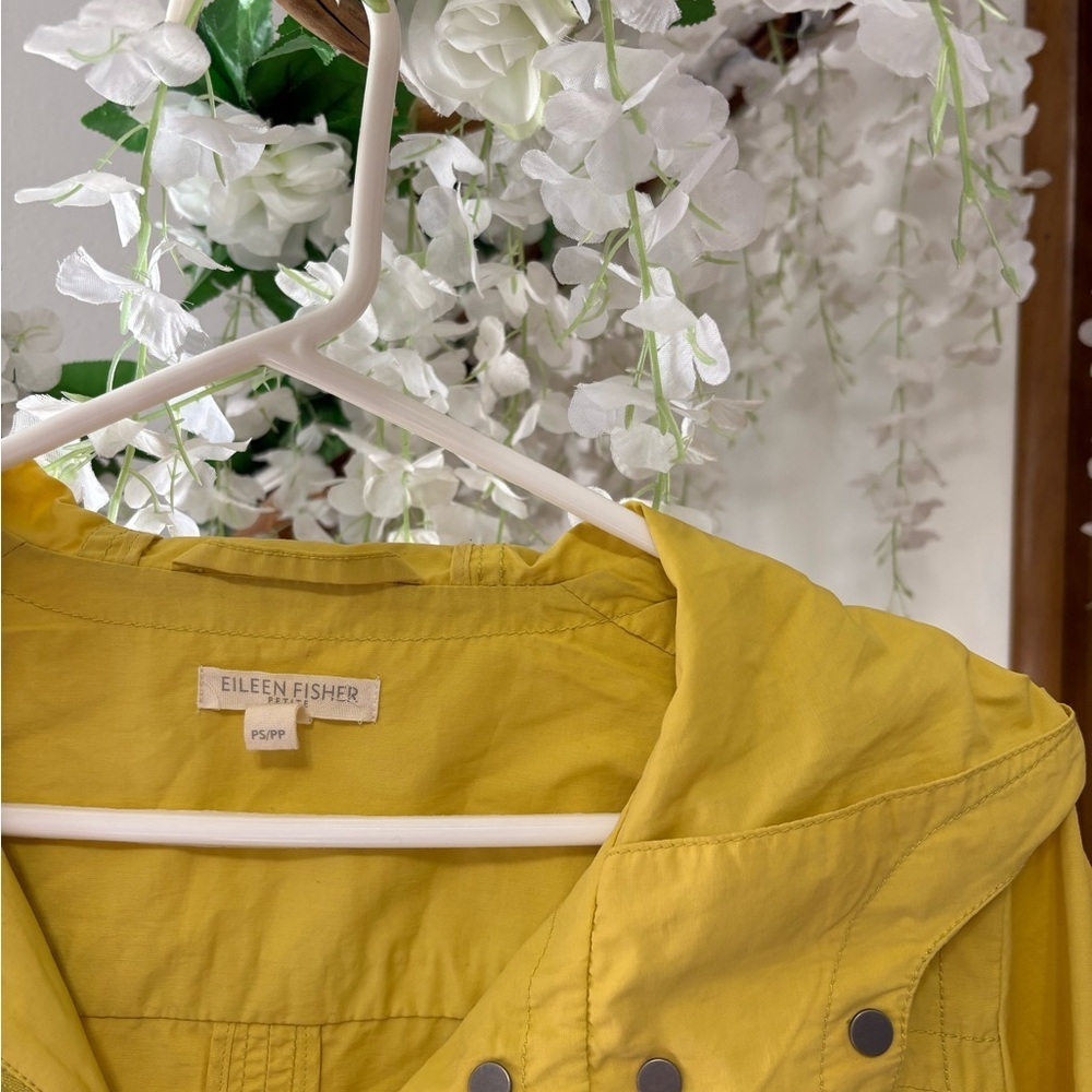 Eileen Fisher Women's Mustard Trench Coat 🌞 - Picture 5 of 9